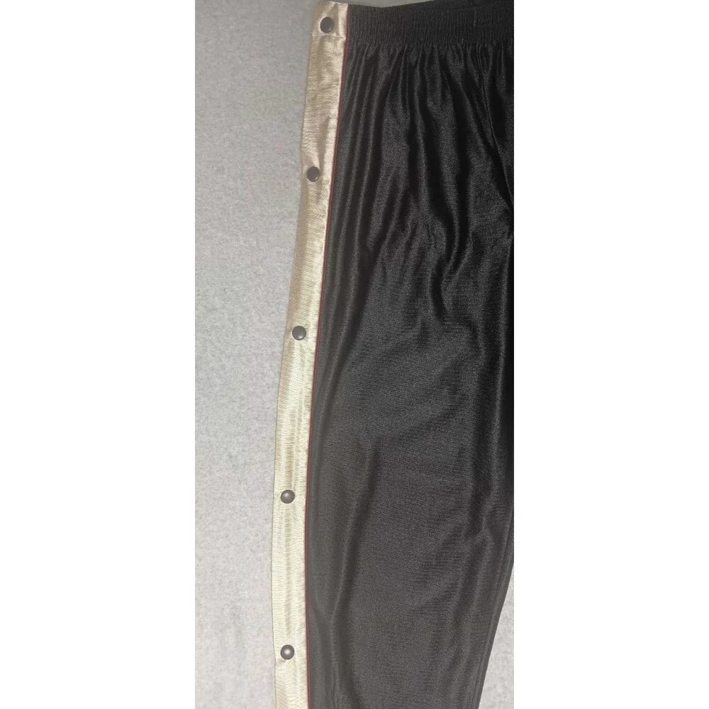 Vintage Converse All Star Button Up Snap Pants Mens Size Medium Black With White